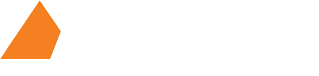 Logo ACASI Construtora - Branco e laranja