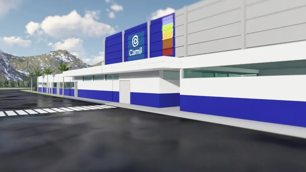 Imagem do projeto 3D para a Camil alimentos