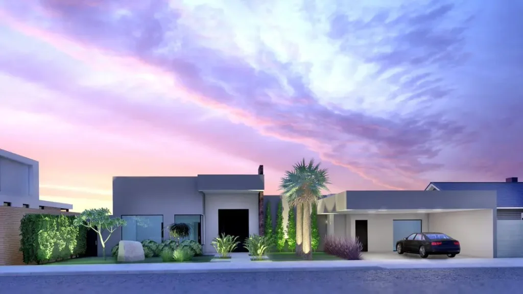 Projeto 3D residencial em condomínio