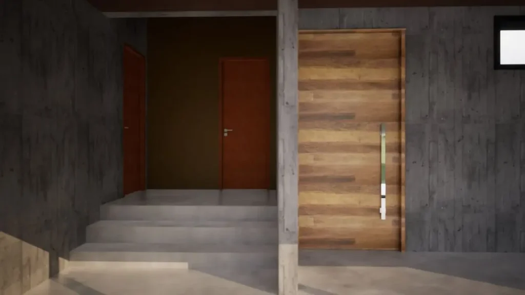 Projeto 3D de uma casa de campo