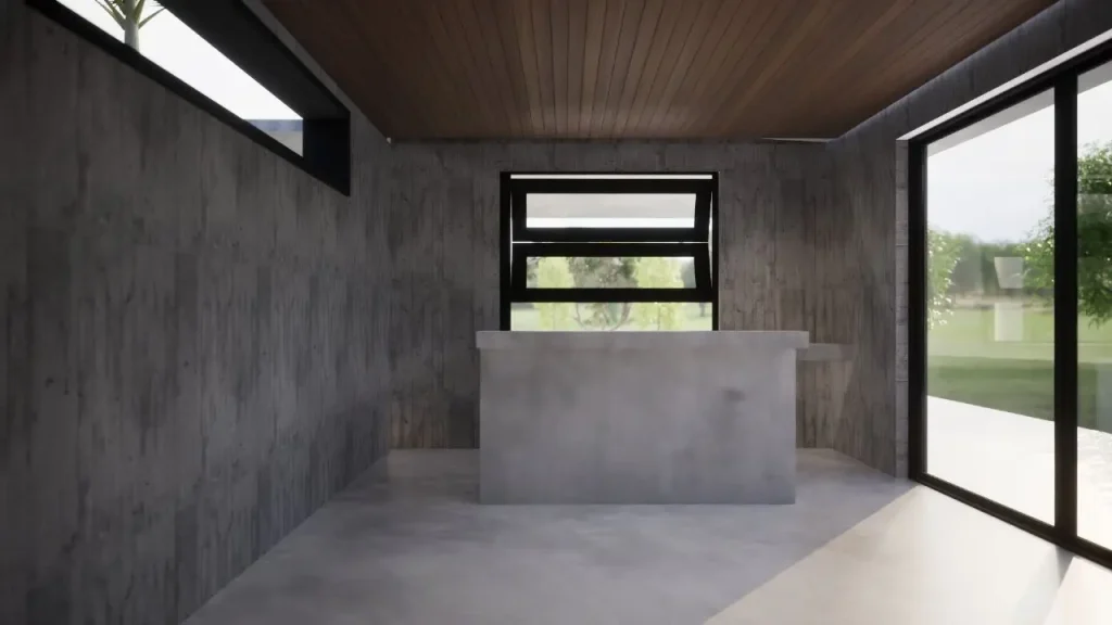 Projeto 3D de uma casa de campo