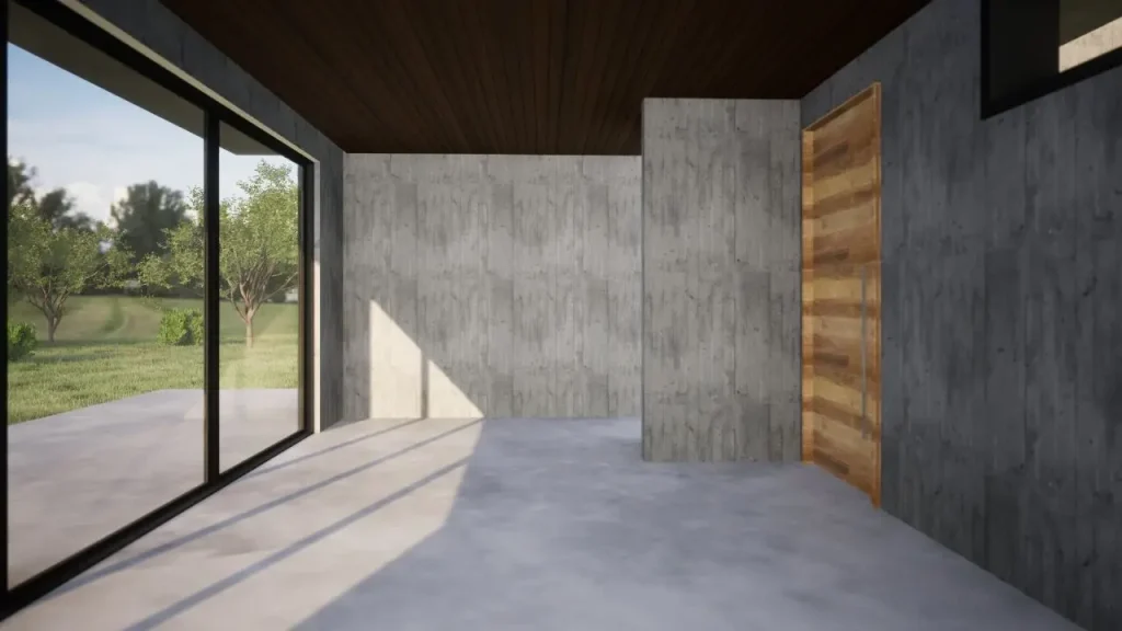 Projeto 3D de uma casa de campo