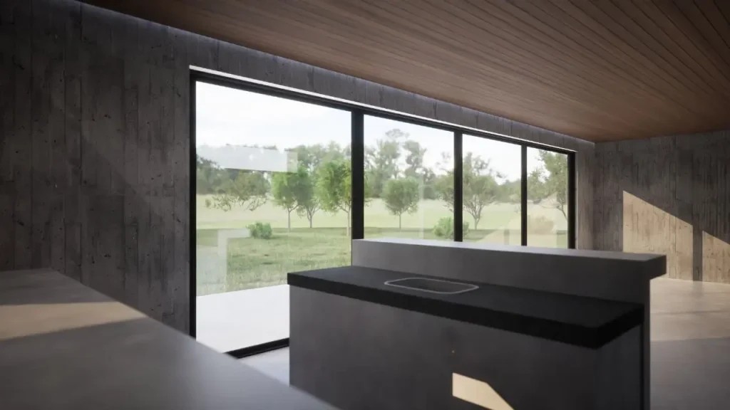 Projeto 3D de uma casa de campo