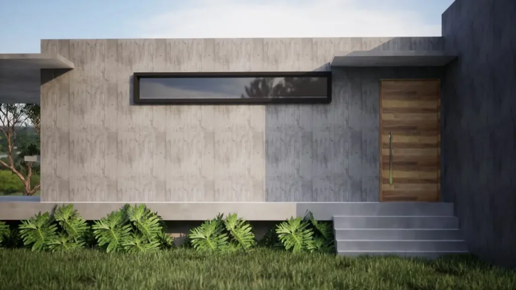 Projeto 3D de uma casa de campo