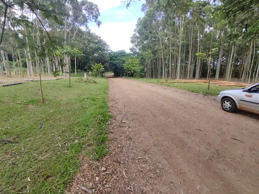 Obra da portaria do Santa Clara Eco Resort