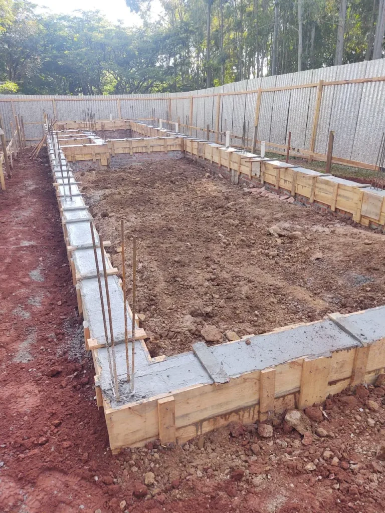 Obra da portaria do Santa Clara Eco Resort